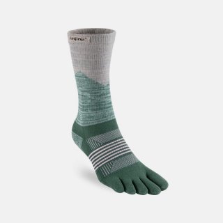 BÄR injinji Trail Zehensocken - Grün / Grau